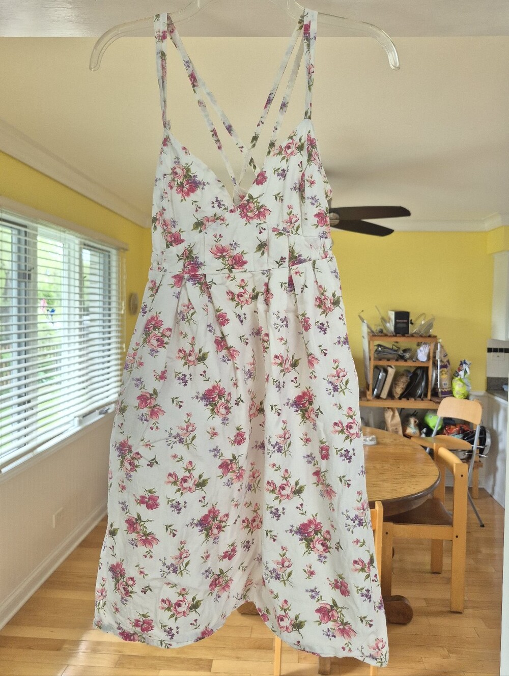 dELIA*S Floral White Pink Strappy Sundress - Picture 2 of 9